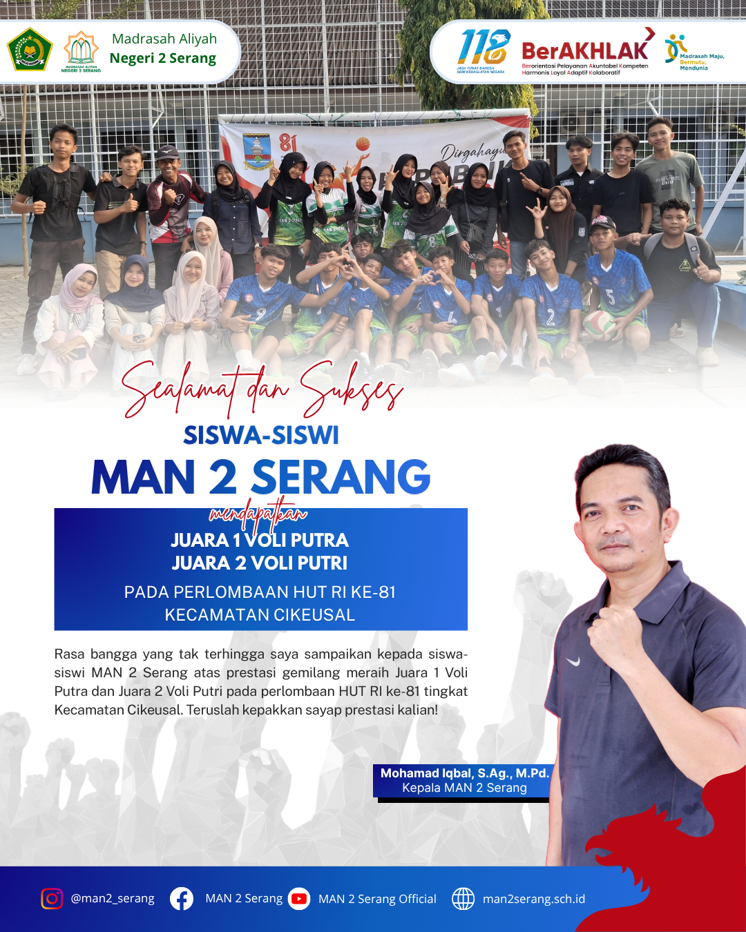 ???? Selamat dan Sukses untuk Siswa-Siswi MAN 2 Serang! ????